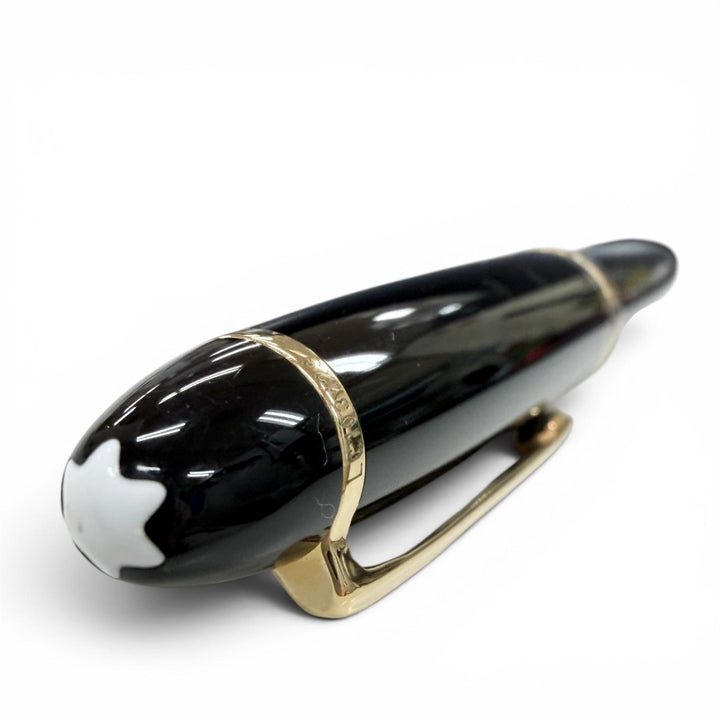 Great MONTBLANC fountain pen Meisterstück 146 white star black 14K mens