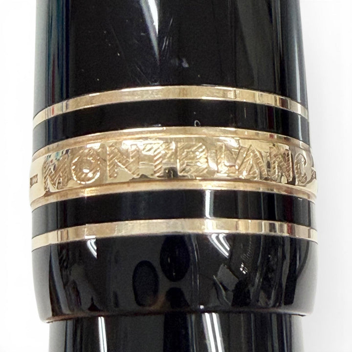 Great MONTBLANC fountain pen Meisterstück 146 white star black 14K mens