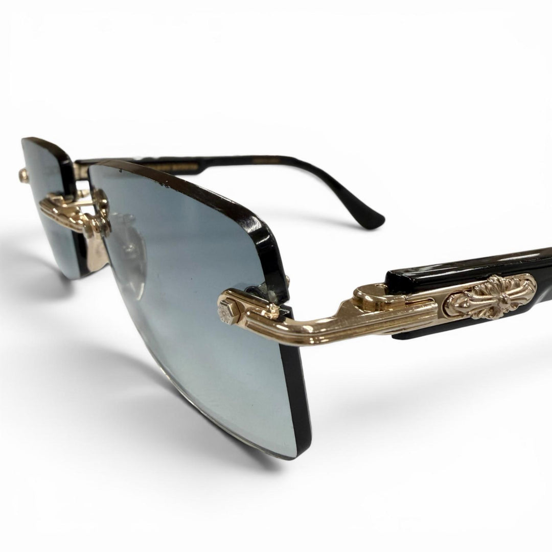 Great CHROME HEARTS sunglasses DEEP II black mens