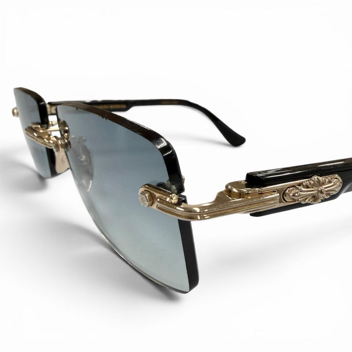 Great CHROME HEARTS sunglasses DEEP II black mens