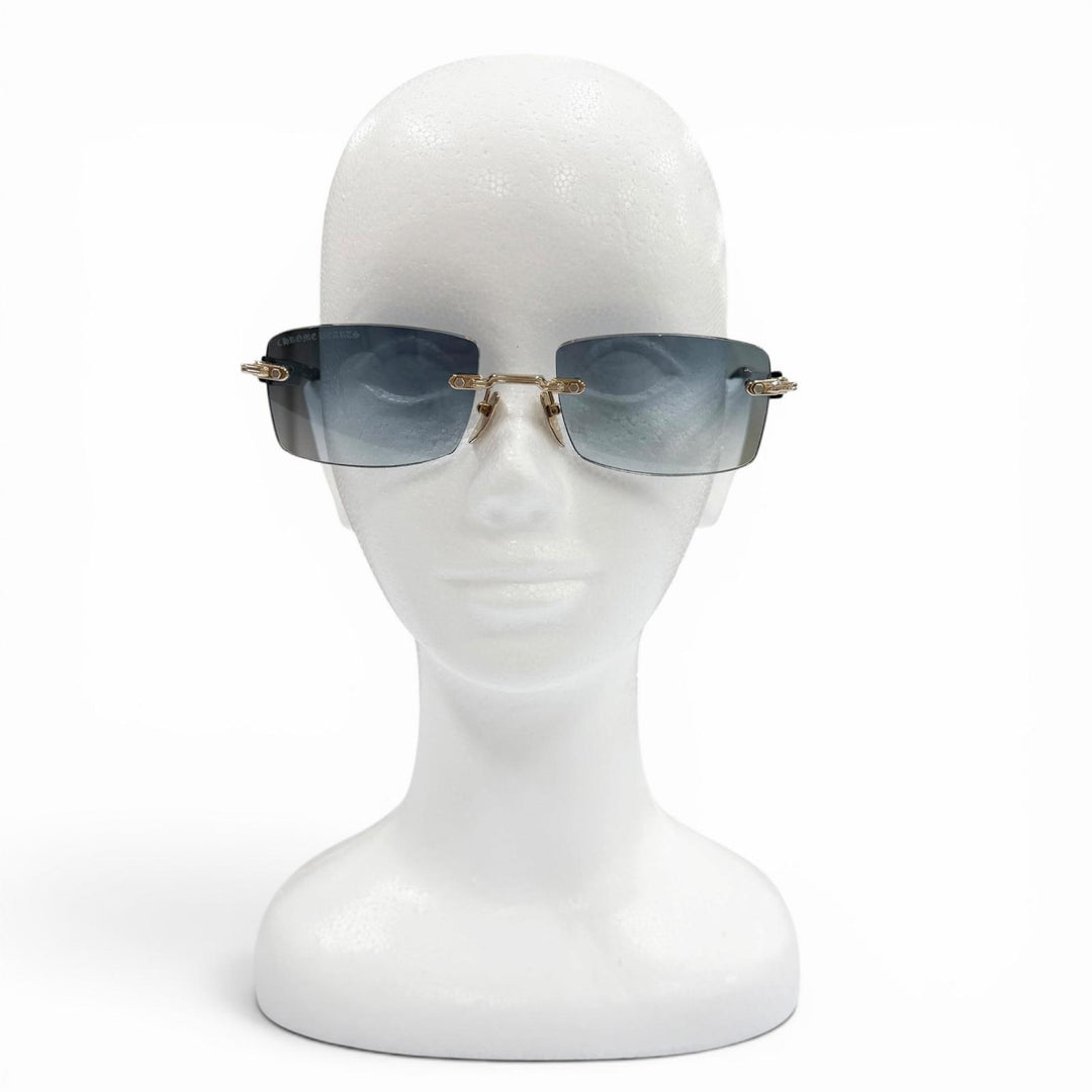 Great CHROME HEARTS sunglasses DEEP II black mens