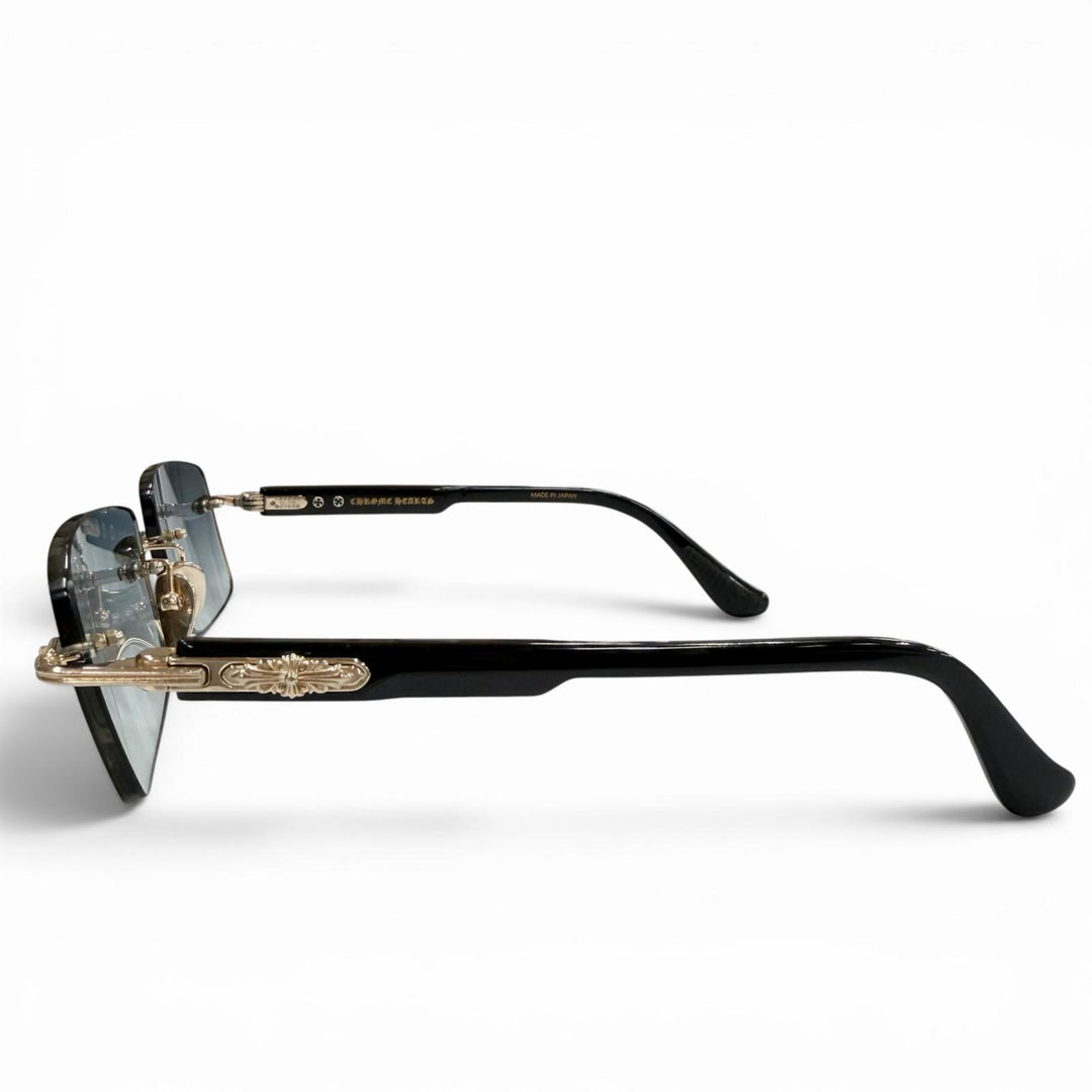 Great CHROME HEARTS sunglasses DEEP II black mens