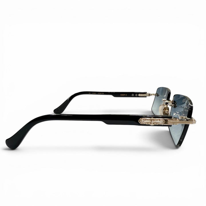 Great CHROME HEARTS sunglasses DEEP II black mens