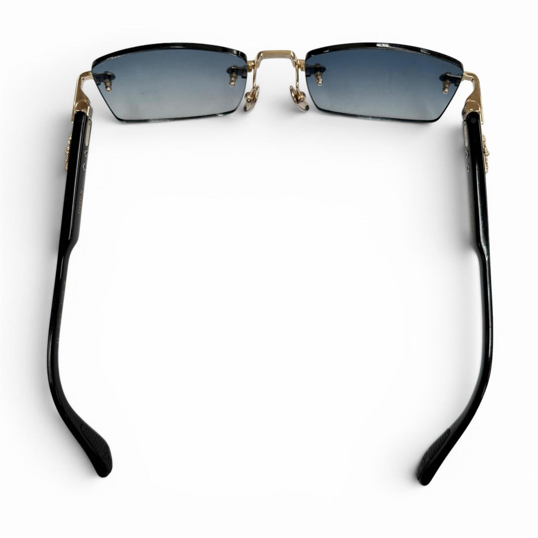 Great CHROME HEARTS sunglasses DEEP II black mens