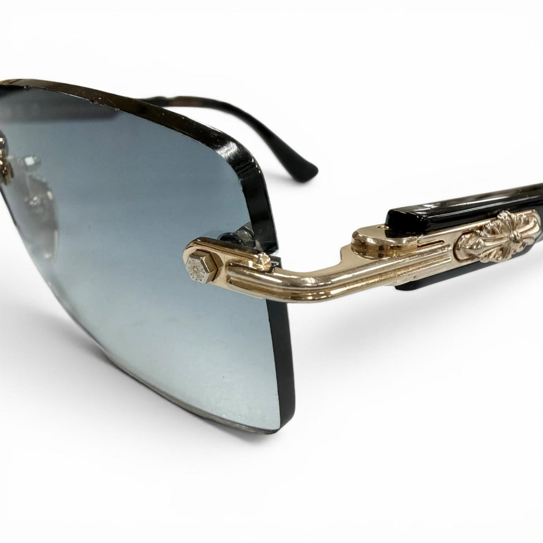 Great CHROME HEARTS sunglasses DEEP II black mens