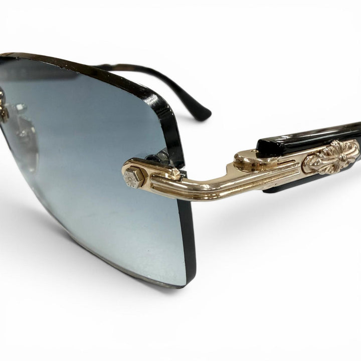 Great CHROME HEARTS sunglasses DEEP II black mens
