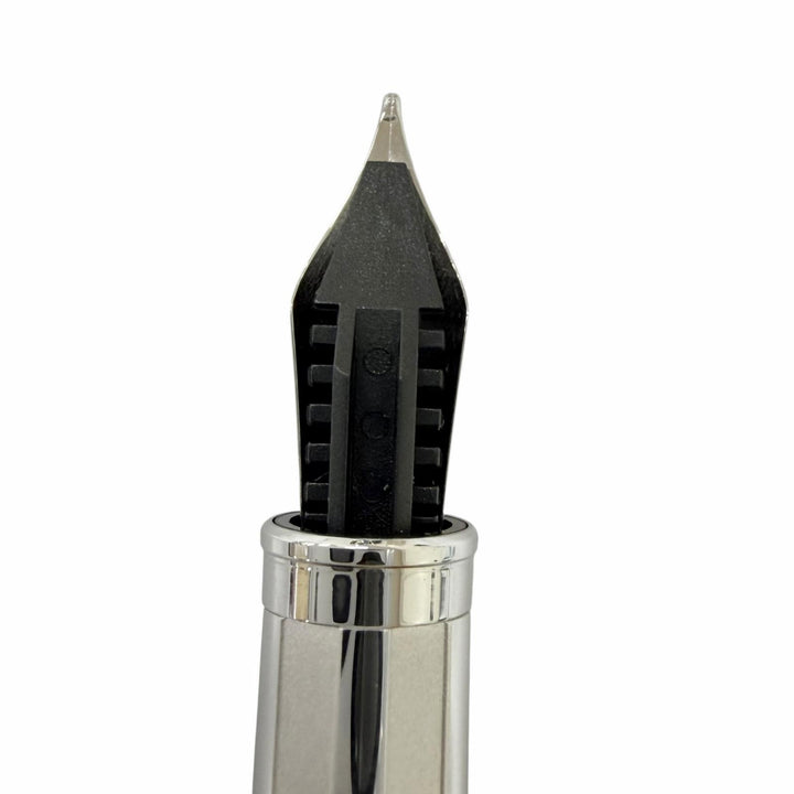 Excellent TIFFANY&Co. fountain pen Atlas Collection Cap Type Silver 18K mens
