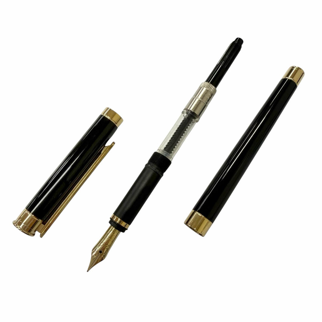 Excellent MONTBLANC fountain pen Noblesse Cap type black 18K mens