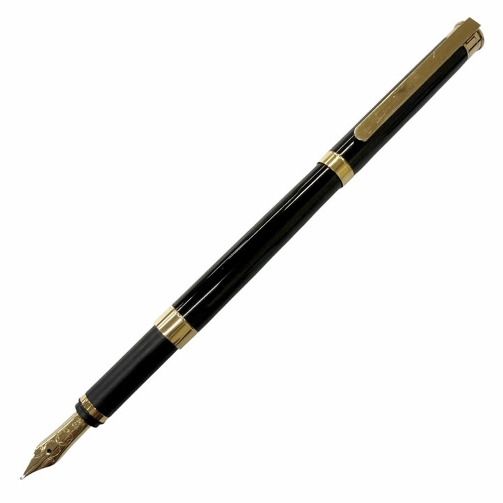 Excellent MONTBLANC fountain pen Noblesse Cap type black 18K mens