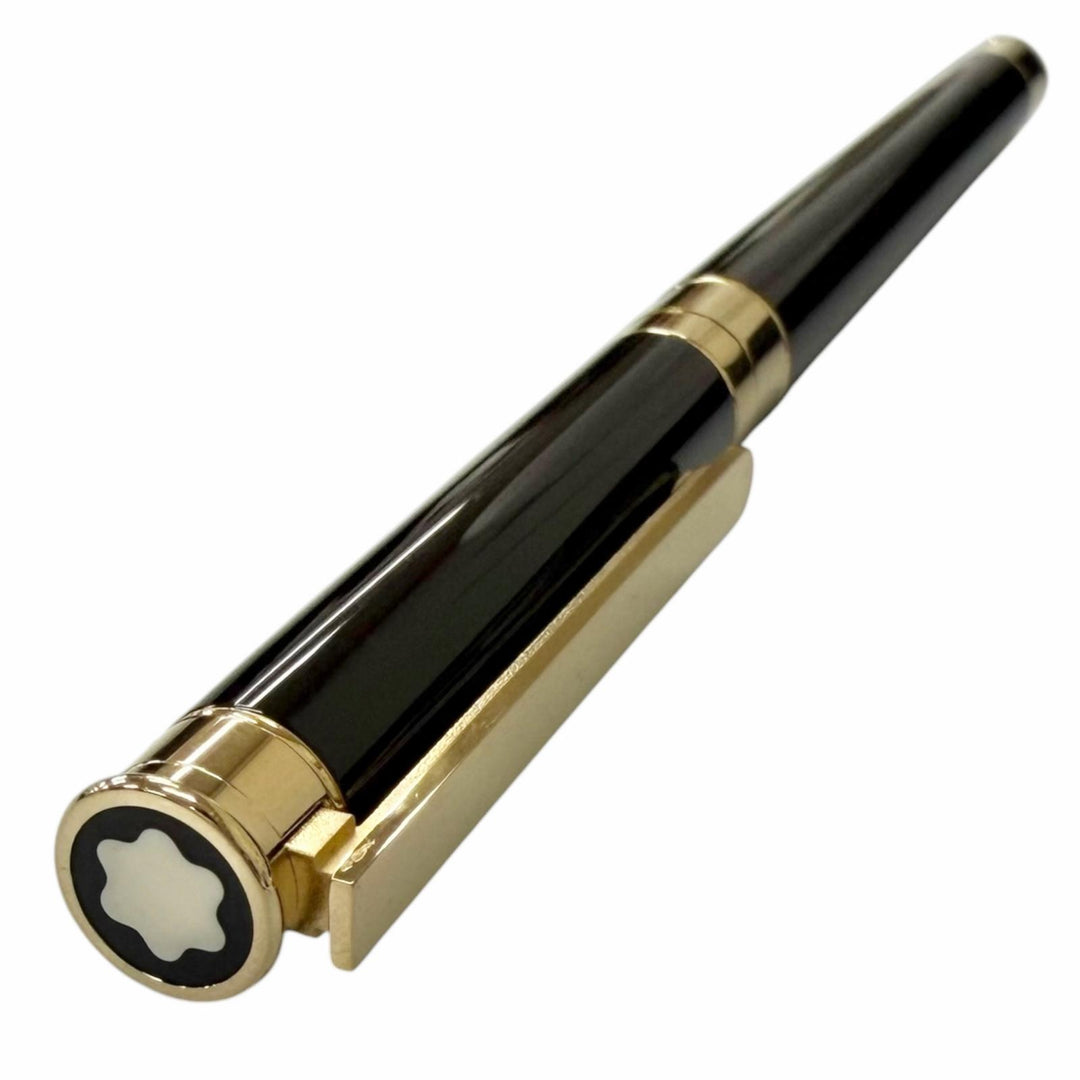 Excellent MONTBLANC fountain pen Noblesse Cap type black 18K mens