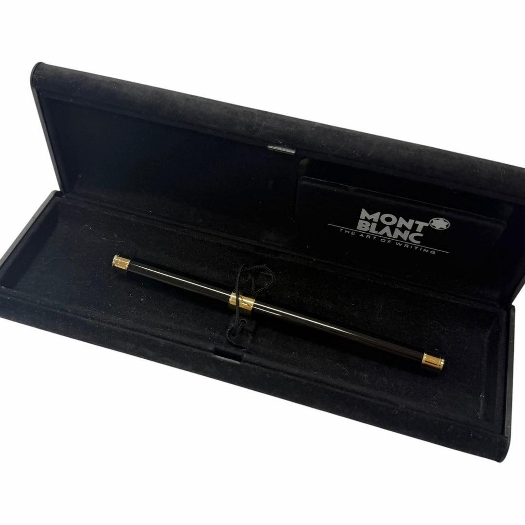 Excellent MONTBLANC fountain pen Noblesse Cap type black 18K mens