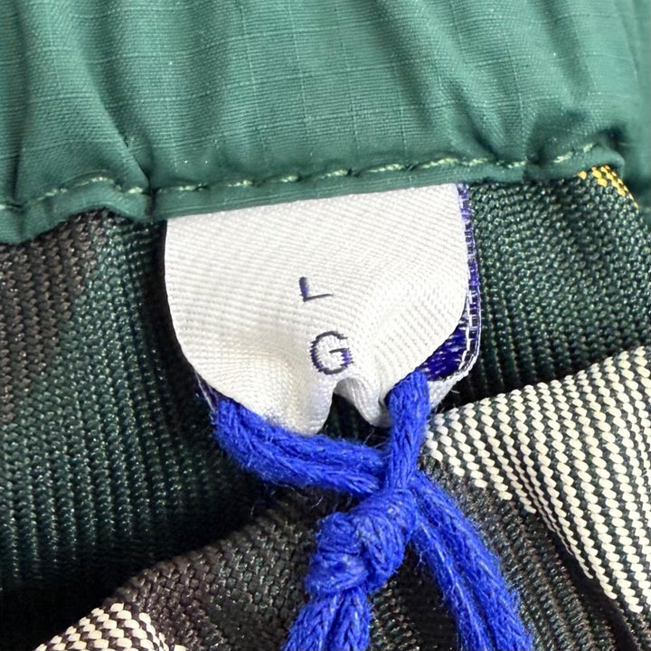 Pristine BURBERRY Pants Logo patch check pattern easy pants Green mens L 8085091