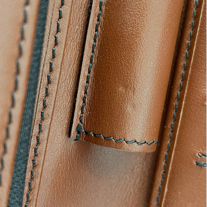 Excellent Serapian Clutch bag STEPAN 72 Double zipper organizer Calf leather