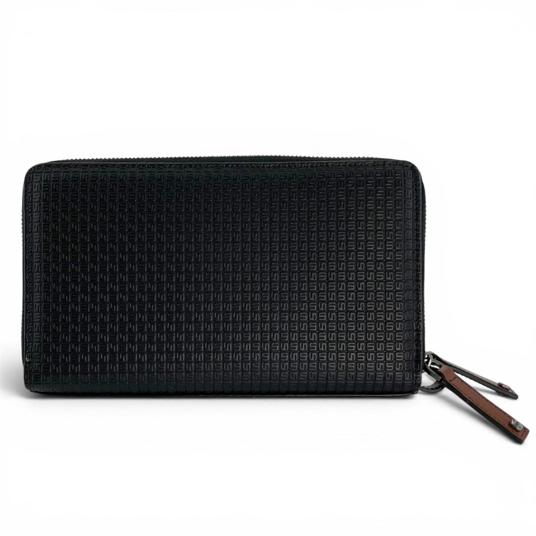 Excellent Serapian Clutch bag STEPAN 72 Double zipper organizer Calf leather
