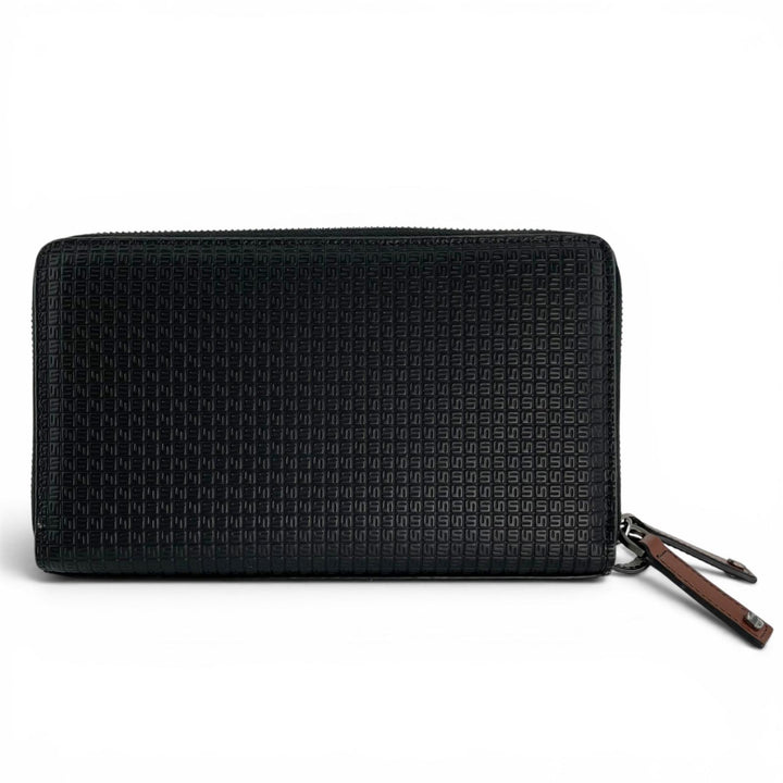 Excellent Serapian Clutch bag STEPAN 72 Double zipper organizer Calf leather