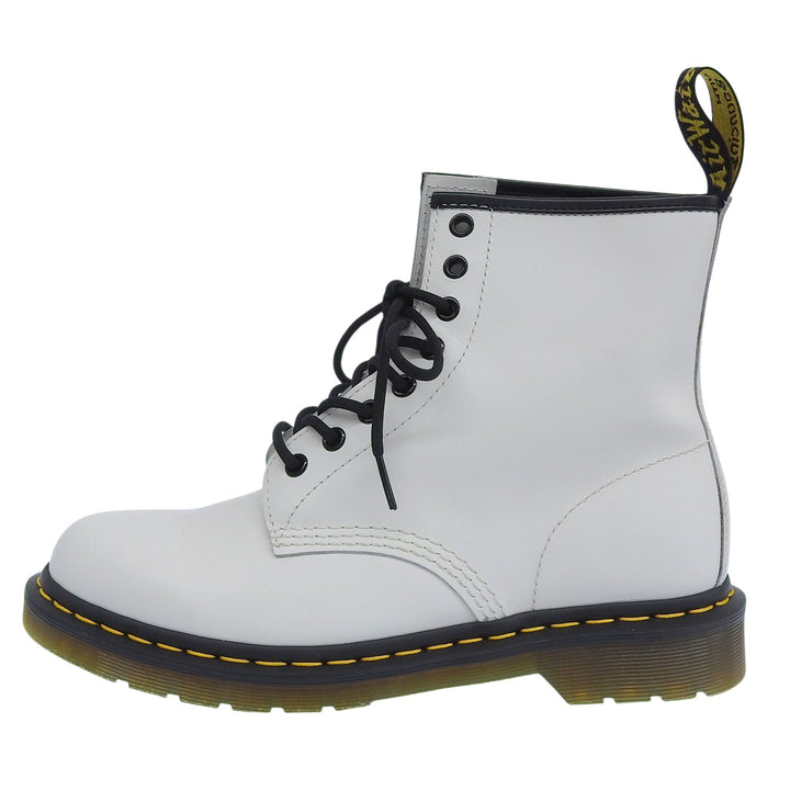 Excellent Dr.Martens boots 8-EYE BOOT 8-hole Lace up white Smooth Rubbed 1460