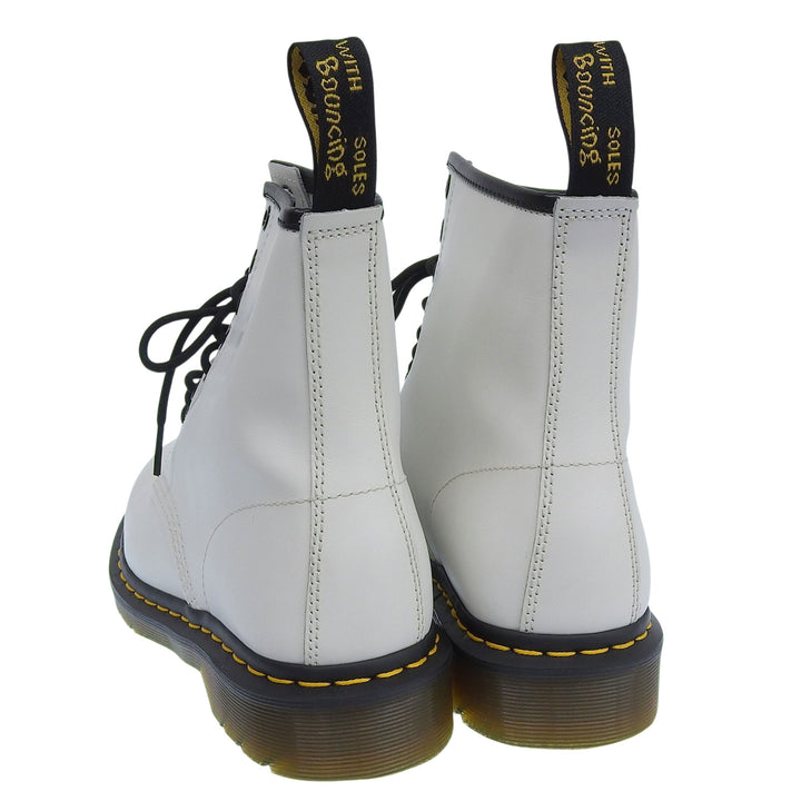 Excellent Dr.Martens boots 8-EYE BOOT 8-hole Lace up white Smooth Rubbed 1460