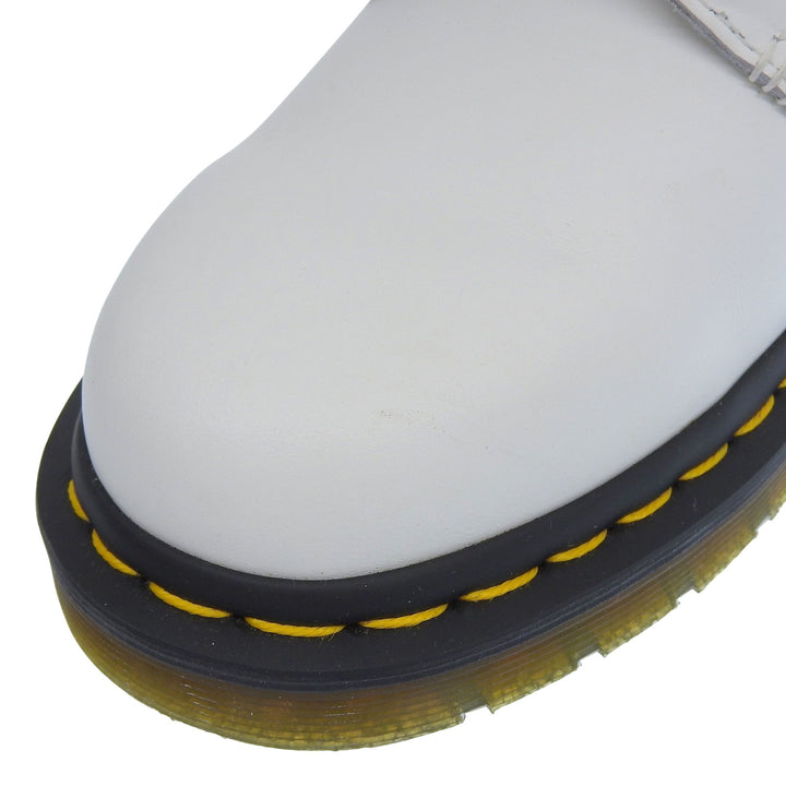 Excellent Dr.Martens boots 8-EYE BOOT 8-hole Lace up white Smooth Rubbed 1460