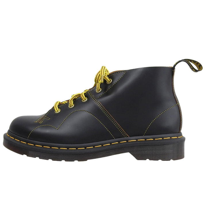 Pristine Dr.Martens short boots CHURCH MONKY BOOT black Smooth Rubbed mens