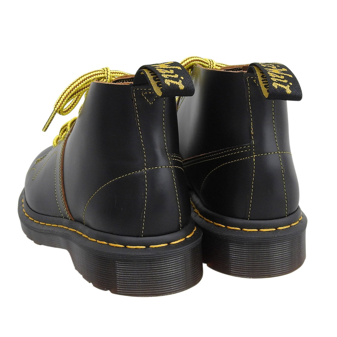 Pristine Dr.Martens short boots CHURCH MONKY BOOT black Smooth Rubbed mens