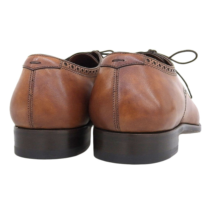 Pristine MAGNANNI Leather shoes LEEDS Brown leather mens 41 29902
