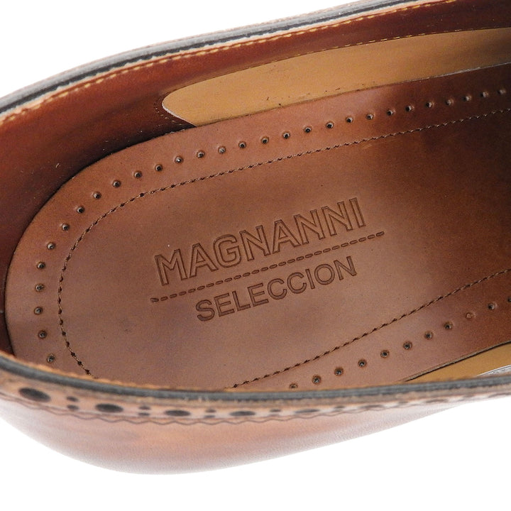 Pristine MAGNANNI Leather shoes LEEDS Brown leather mens 41 29902