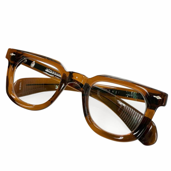 Great JACQUESMARIEMAGE Glasses VENDOME Clear brown mens JMMVE1D