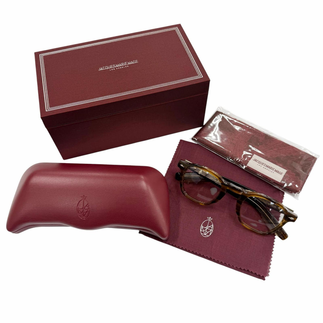 Excellent JACQUESMARIEMAGE Glasses ZEPHIRIN 47 Hazel Clear brown JMMZPX18N