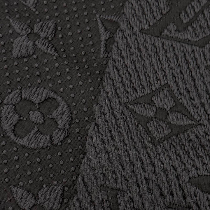 Great LOUIS VUITTON Scarf Escalp Logo Mania Monogrammed with fringe wool 402336