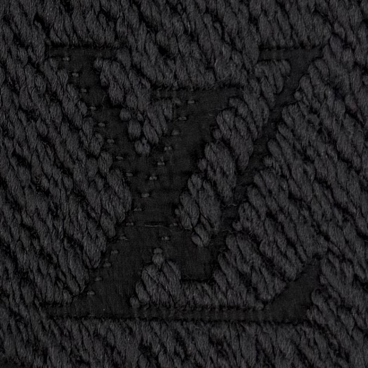 Great LOUIS VUITTON Scarf Escalp Logo Mania Monogrammed with fringe wool 402336