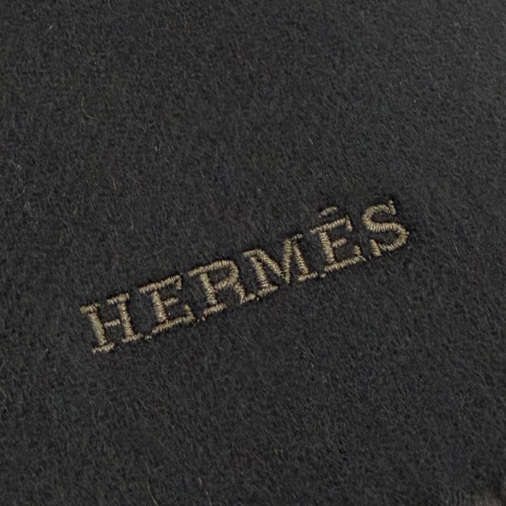 Excellent HERMES Scarf cashmere mens