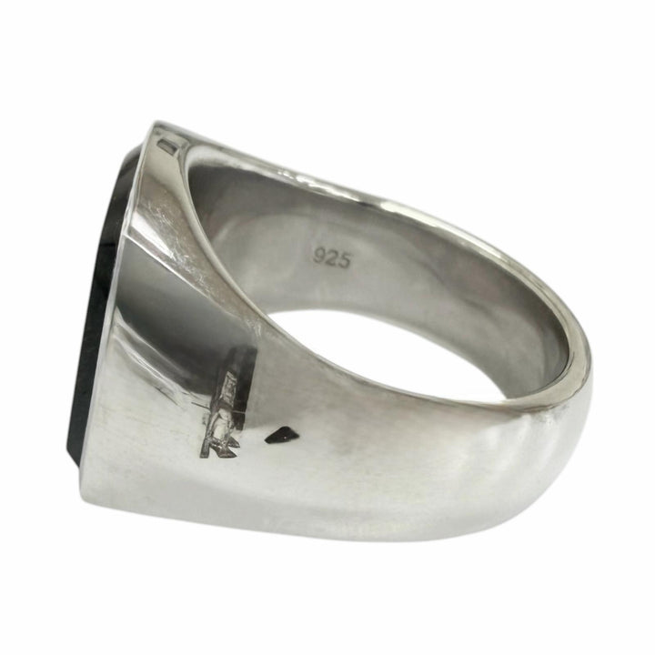 Excellent TOM WOOD Ring ring Cushion Blue Hawk Eye Silver SV925 mens 58