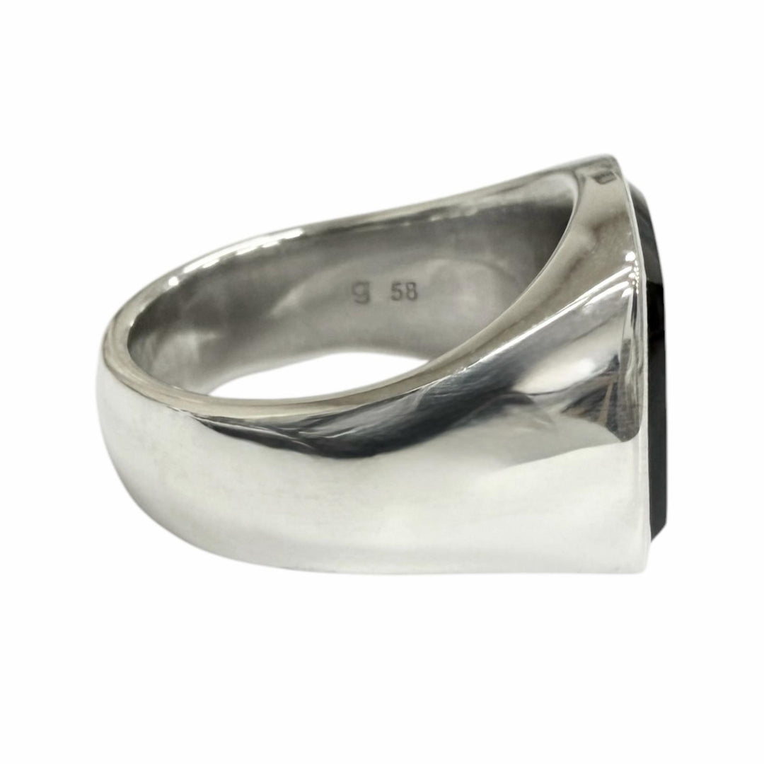 Excellent TOM WOOD Ring ring Cushion Blue Hawk Eye Silver SV925 mens 58
