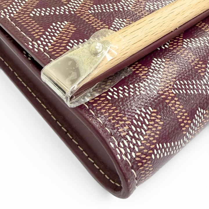 Pristine GOYARD Pouch monte carlo mini case Burgundy MONTE2MINTY50CL50P
