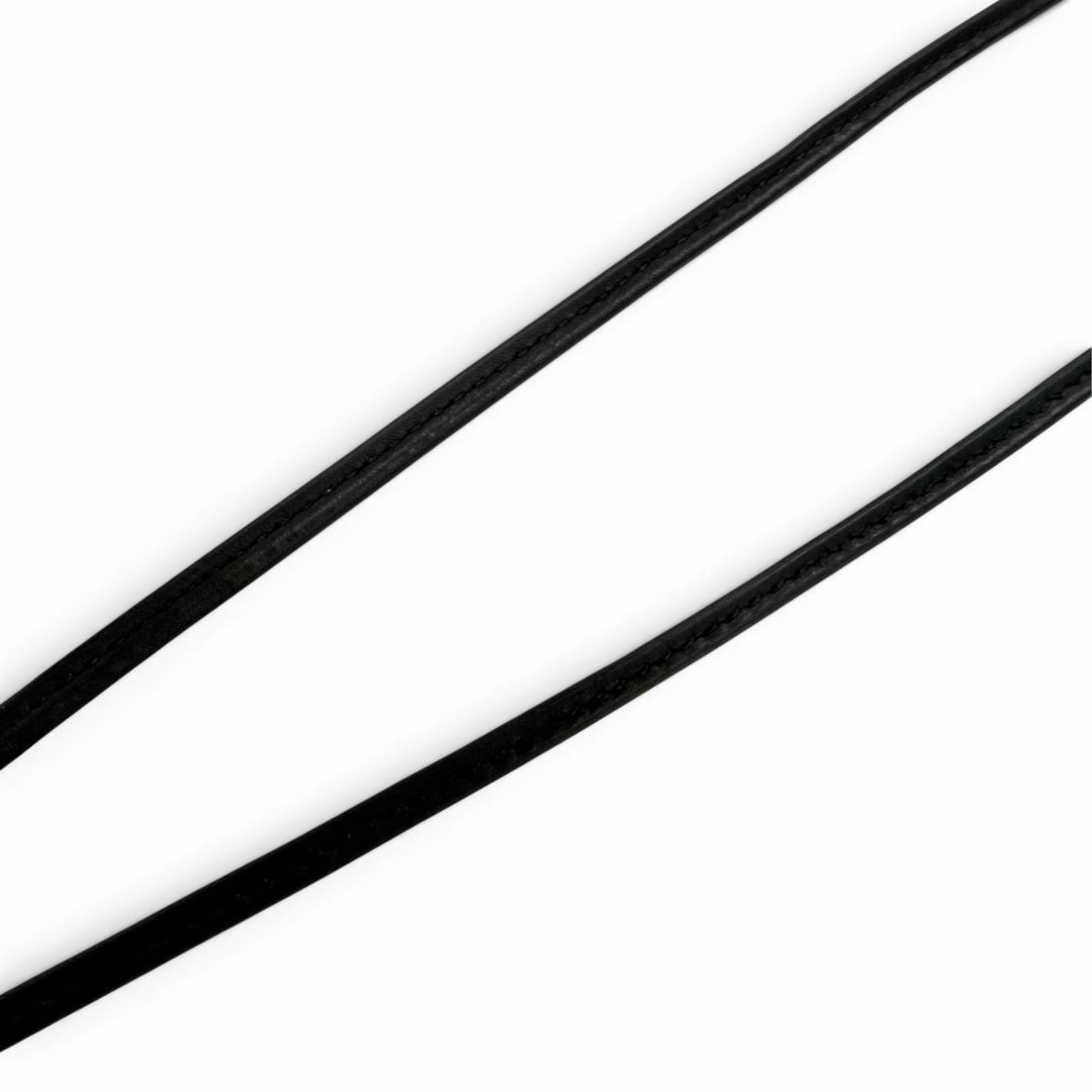 Excellent HERMES Necklace Clochette leather for Kelly watch black leather Women