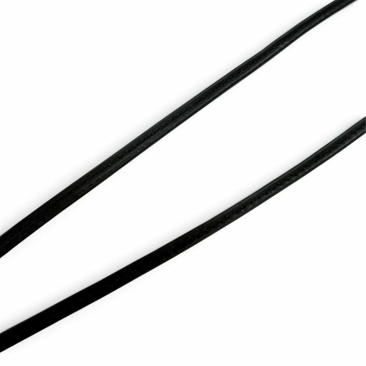 Excellent HERMES Necklace Clochette leather for Kelly watch black leather Women