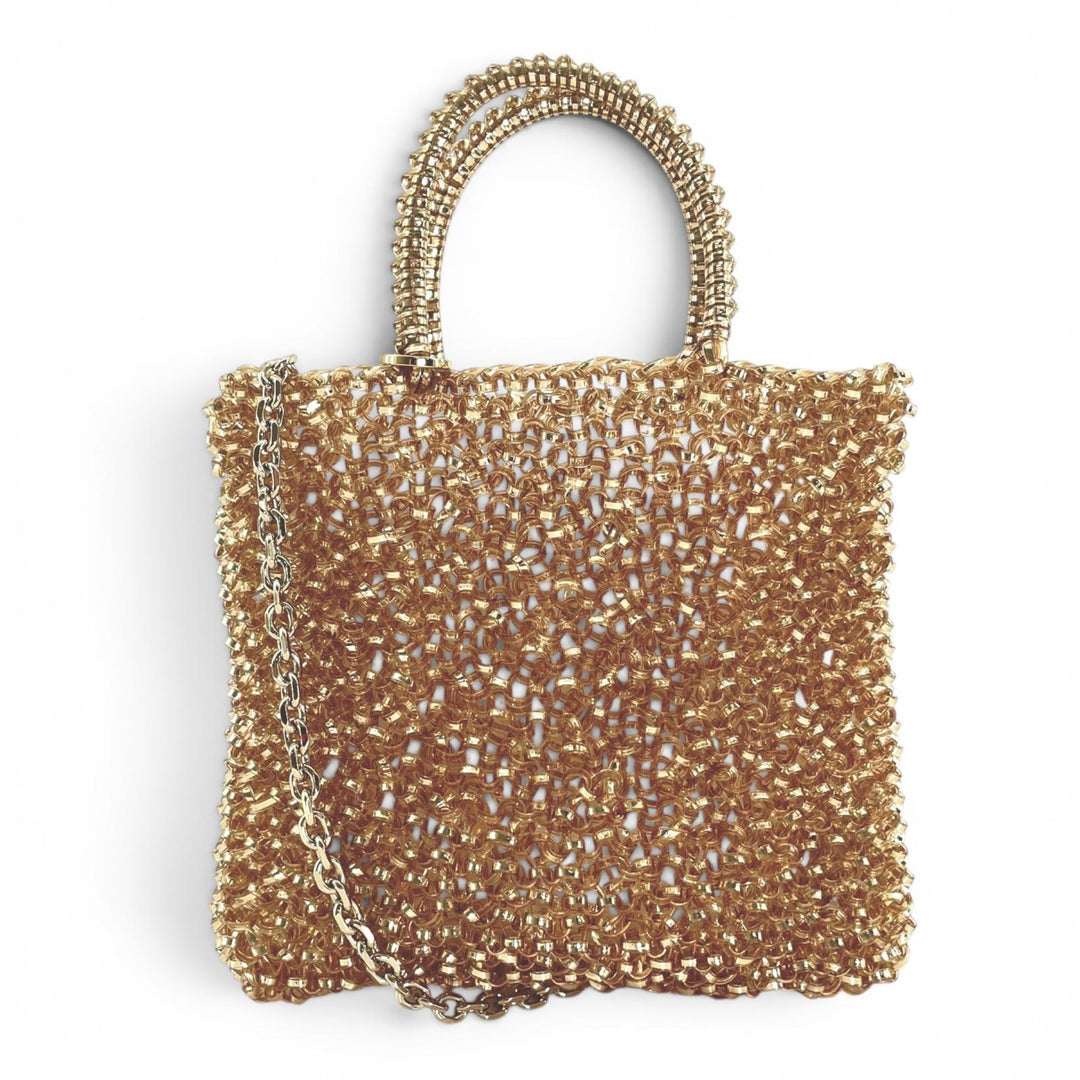 Excellent ANTEPRIMA Shoulder Bag Standard Miniatura 2-Way Chain Wire Bag gold
