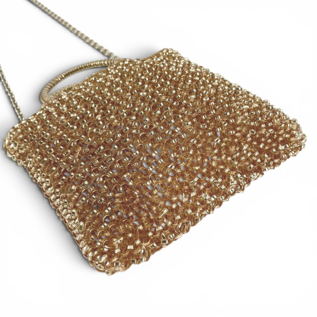 Excellent ANTEPRIMA Shoulder Bag Standard Miniatura 2-Way Chain Wire Bag gold