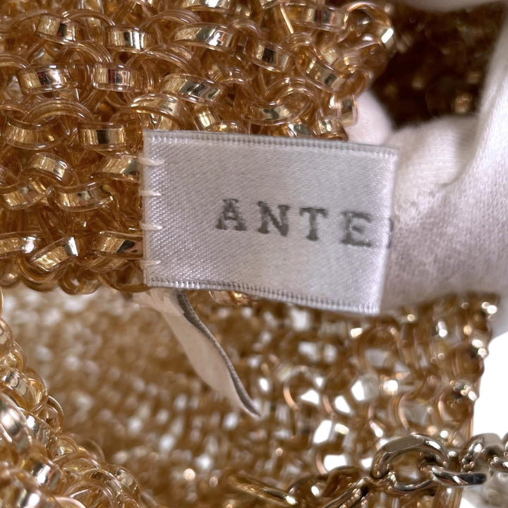 Excellent ANTEPRIMA Shoulder Bag Standard Miniatura 2-Way Chain Wire Bag gold