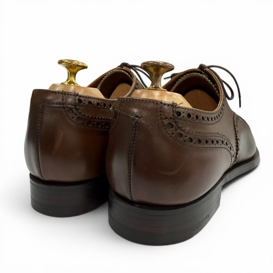Excellent CROCKETT&JONES Leather shoes COVENTRY Brown leather mens 7