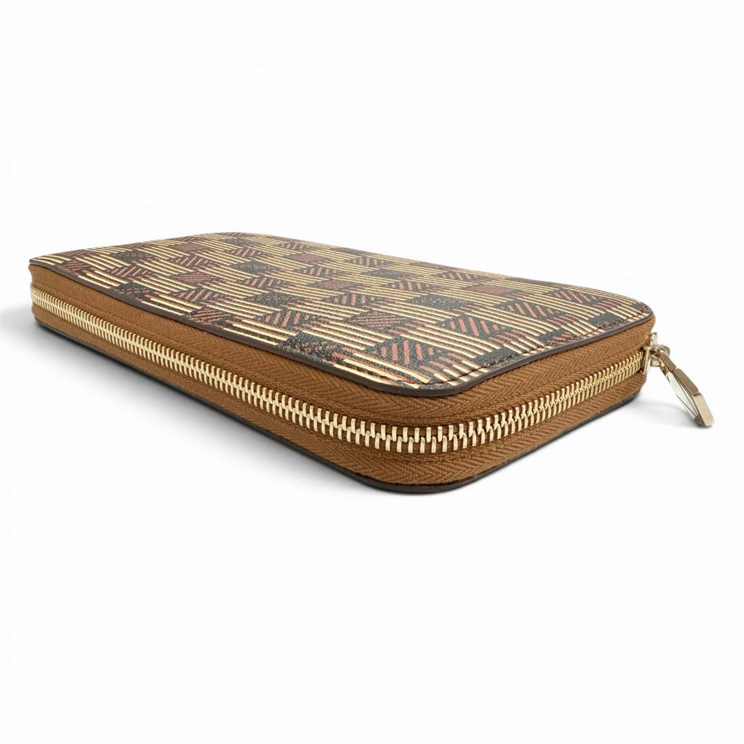 Pristine MOREAU PARIS Purse Continental Zip Wallet Zip Around PZ1216IOVOSTECEI