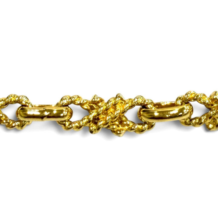 Great CELINE Necklace Rope motif Chain gold Women