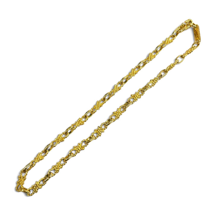 Great CELINE Necklace Rope motif Chain gold Women