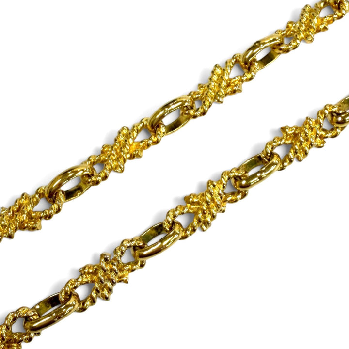 Great CELINE Necklace Rope motif Chain gold Women
