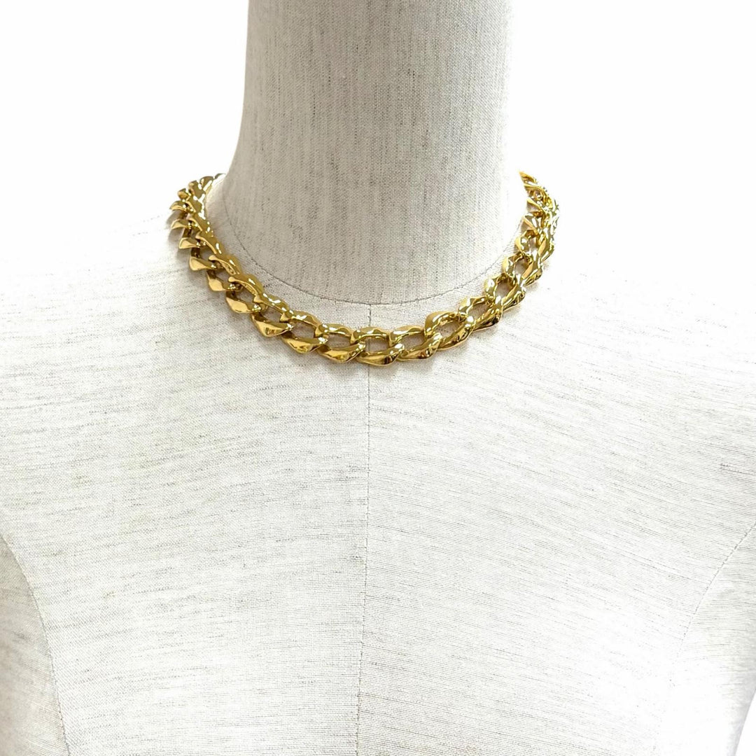 Excellent YVES SAINT LAURENT Necklace Gold Chain gold Women