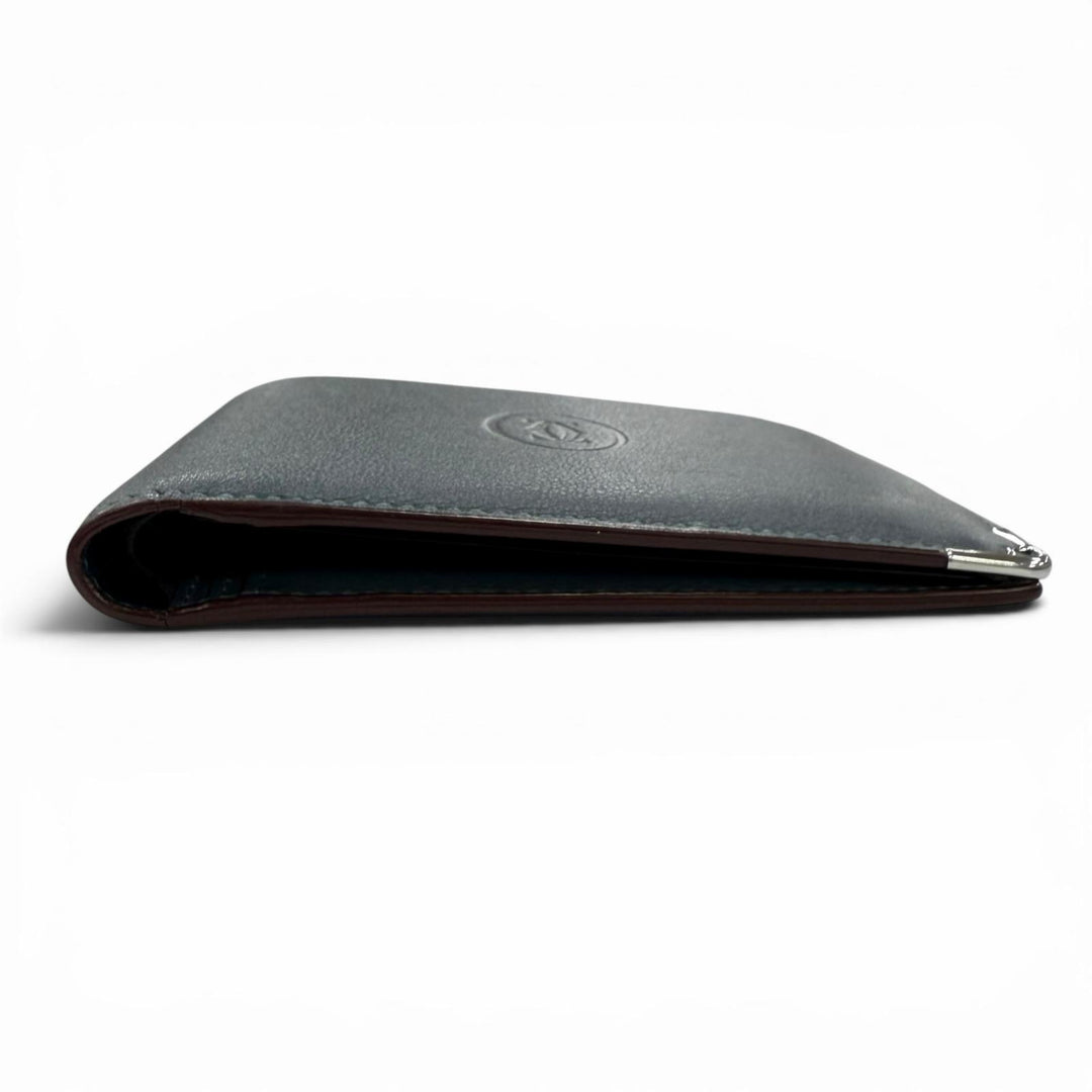 Pristine Cartier Bifold Wallet Must de Cartier Navy system leather mens