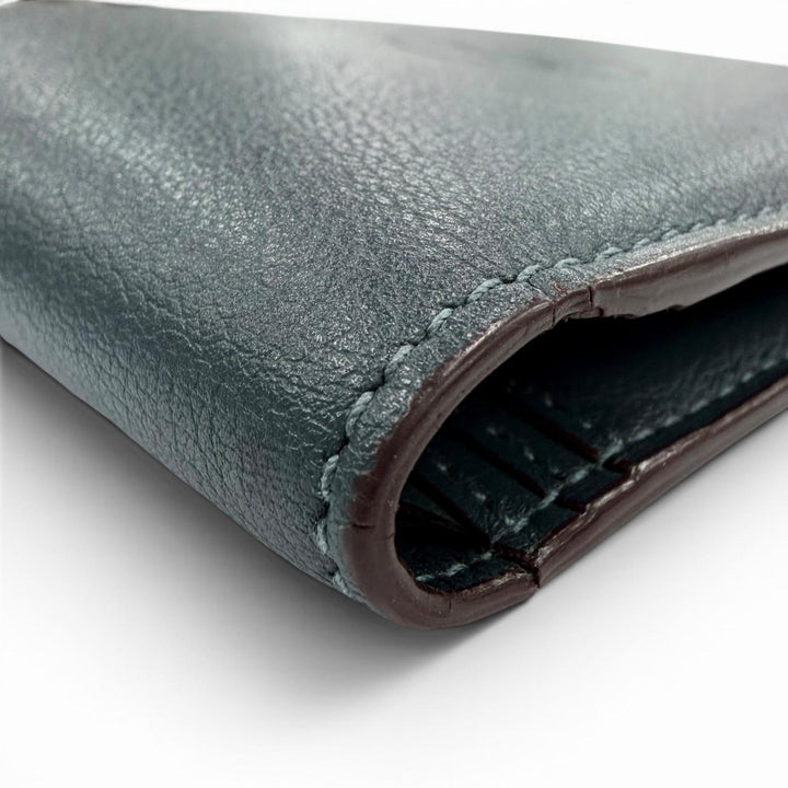 Pristine Cartier Bifold Wallet Must de Cartier Navy system leather mens