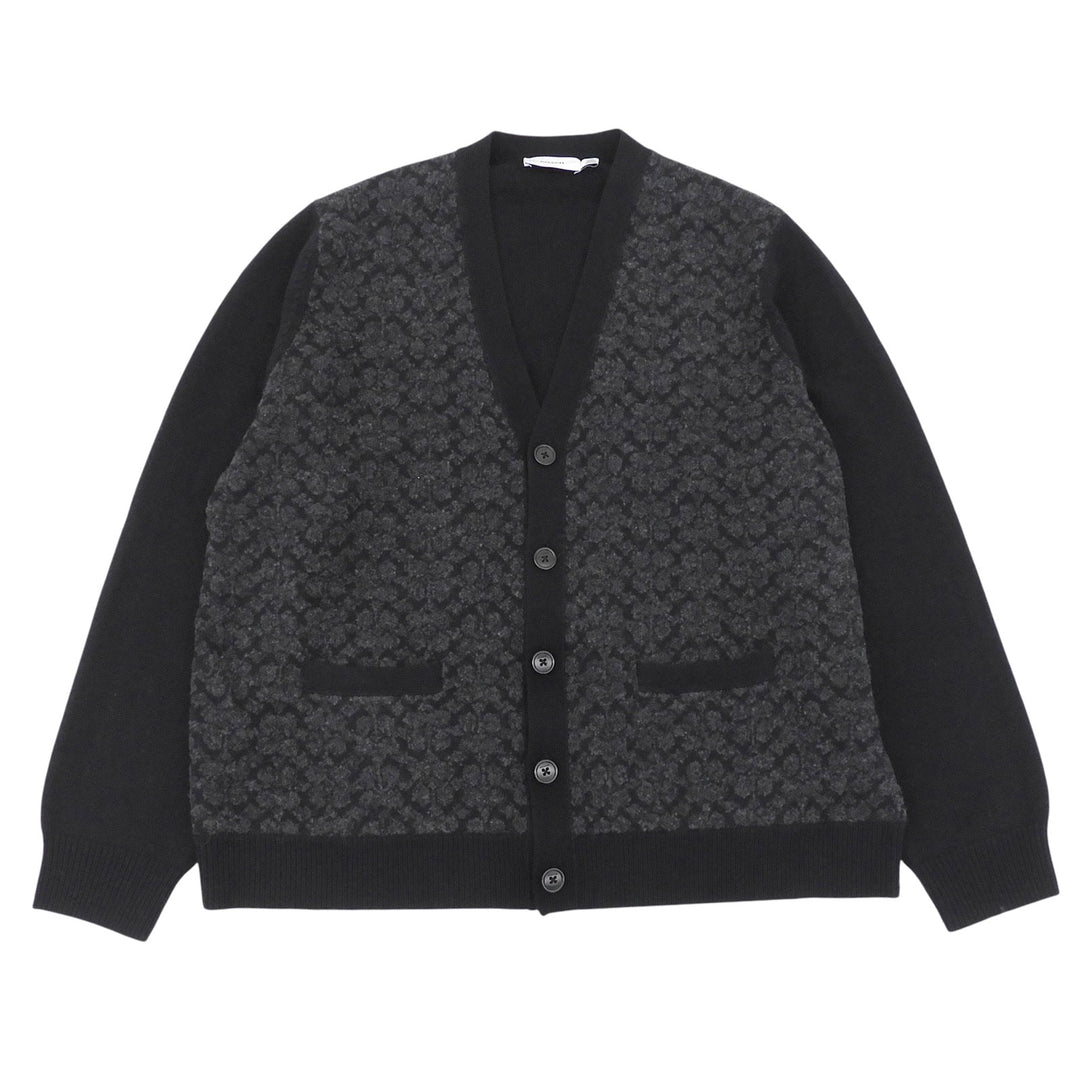 Excellent COACH cardigan Signature Solid Knit black wool mens XXL CW943