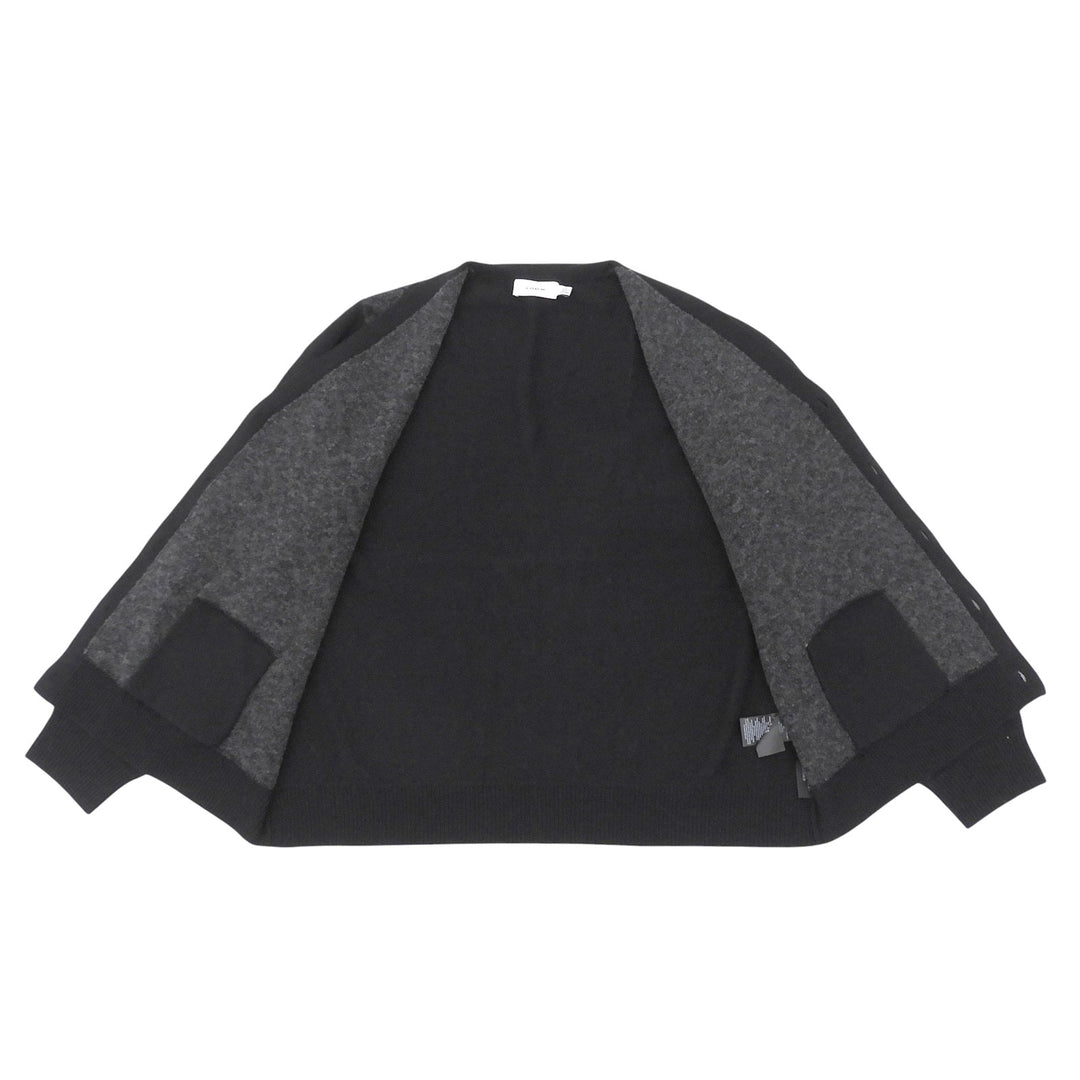 Excellent COACH cardigan Signature Solid Knit black wool mens XXL CW943