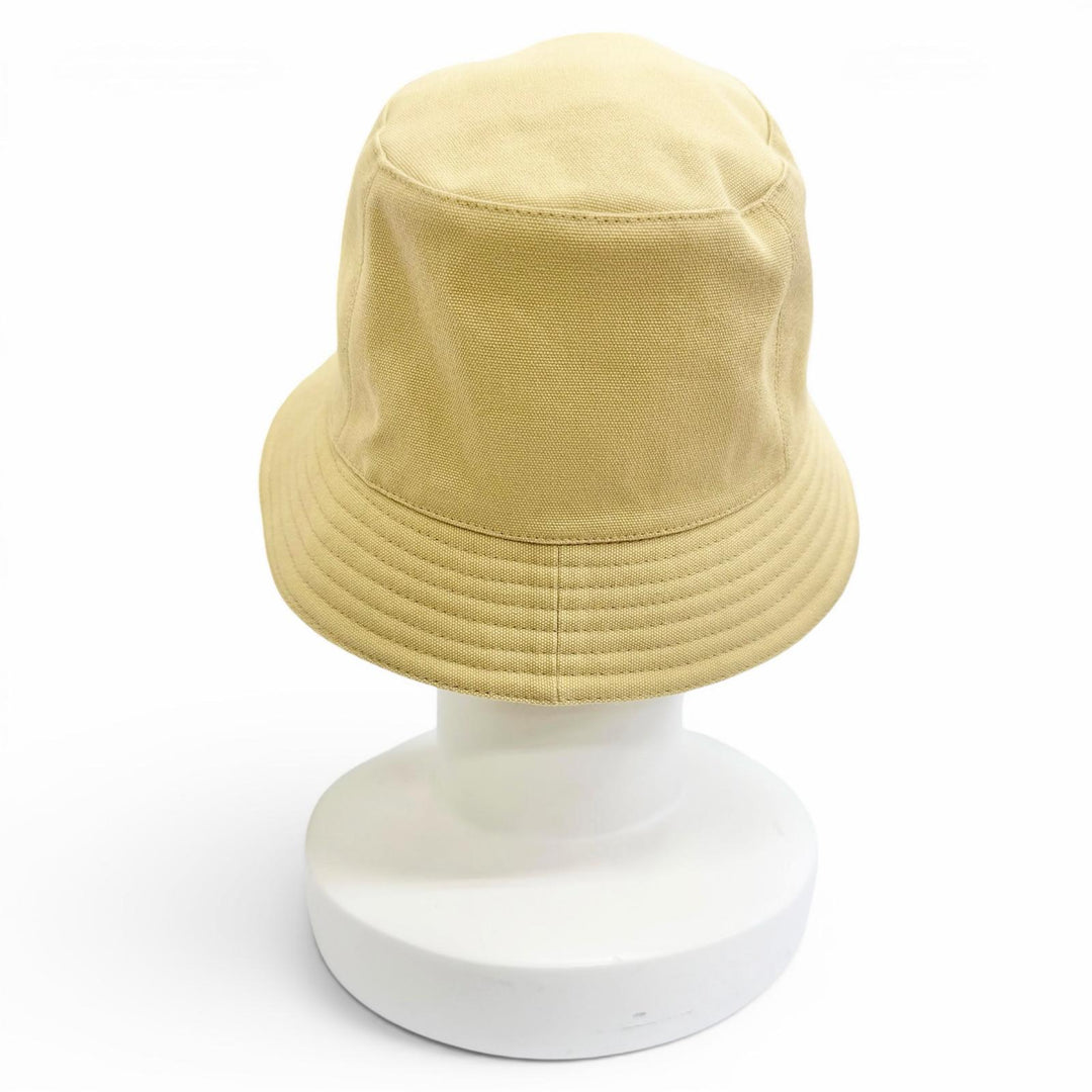 Pristine HERMES hat Calvi Seashell Chaine d'Ancre Bucket Hat beige cotton 58